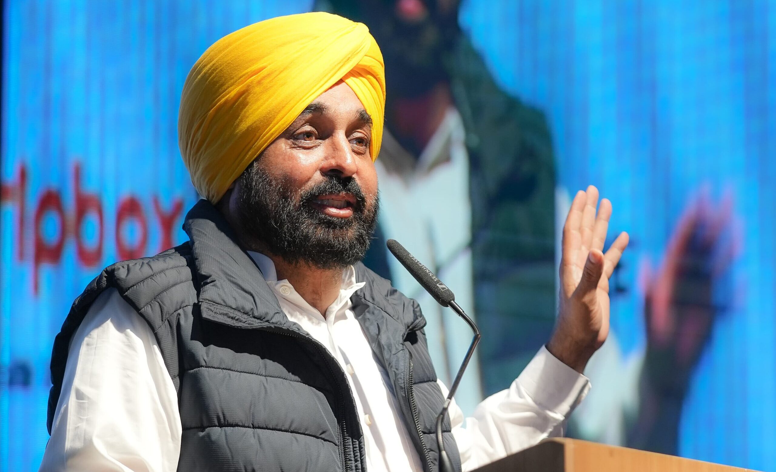 Punjab Chief Minister Bhagwant Singh Mann during TIE CON